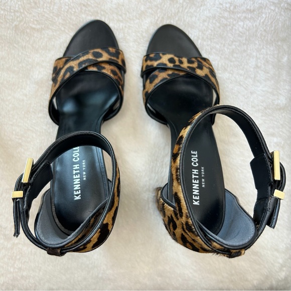 Kenneth Cole Leopard Fur Sandals - Picture 3 of 9